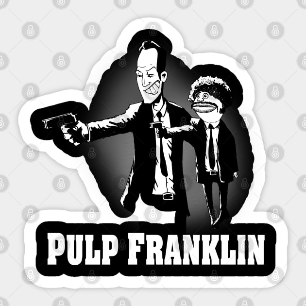 Pulp Franklin Sticker by plane_yogurt